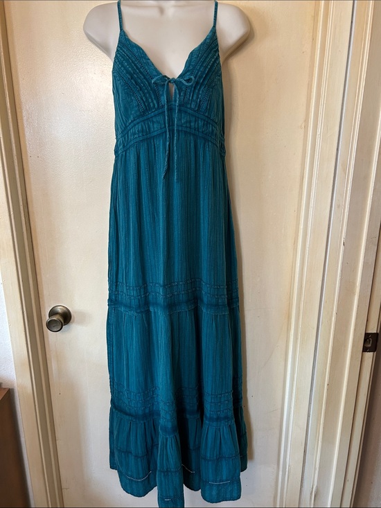 Z Supply Dresses & Skirts - Z Supply Divinity Teal Spaghetti-Strap Maxi Dress size S